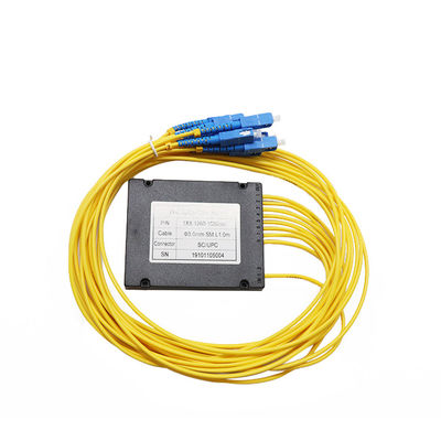 Divisor del Plc de la fibra óptica de los conectores 1260nm del Sc Upc