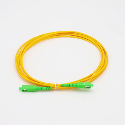 Cordón de remiendo de la fibra óptica del solo modo del simplex 3.0m m 3M del Sc APC