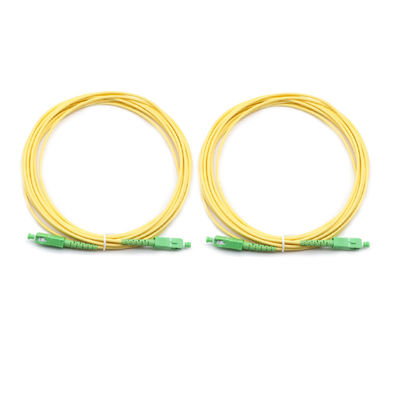 Sc/Apc al cordón de remiendo de la fibra óptica del PVC 3.0m m SM de Sc/Apc G652D