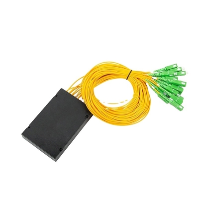 divisor encajonado del PLC de la fibra óptica del ABS de 1*4 1*8 con el conector de SC/APC