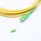 Cordón de remiendo a una cara unimodal de la fibra óptica de SC/APC-SC/APC 3.0m m 3M