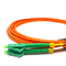 LC/cordón de remiendo multi a dos caras de la fibra óptica del modo del PVC LSZH G657A de APC LC/APC 2.0m m 3.0m m