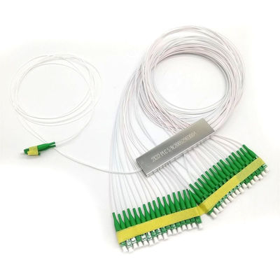 Divisor del PLC de la fibra del PVC 2×32 1meter FTTH del conector G657a de Lc/Apc