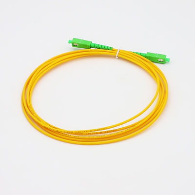 Cordón de remiendo de la fibra óptica del PVC G652D Sc/Apc del solo modo