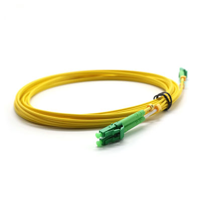 cordón de remiendo a dos caras de la fibra óptica de 3.0m m, cable Lc del remiendo de la fibra del solo modo al Lc
