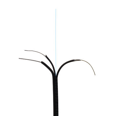 Ventaja blanca en el cable de la fibra del descenso de la mariposa de FTTH, cable de fribra óptica para la red doméstica