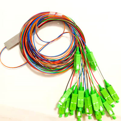 Divisor del PLC de la fibra óptica del PVC de FTTH 2x16 con el Sc/el conector de APC