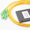 conector del SC APC del empalme/de Pigtailed del divisor de la fibra óptica de los casetes del ABS 1x8 encajonado