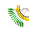 12 modo del Sc APC 1M Fiber Optic Pigtail del paquete del color solo