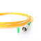 Cordón de remiendo de la fibra óptica del PVC G657a los 5m de las telecomunicaciones del OEM del Sc APC