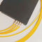 Divisor encajonado del PLC de la fibra óptica 1x4 del solo modo del ABS sin el conector