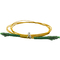 Cordón de remiendo de la fibra óptica del PVC LSZH G657A de LC/APC 2.0m m blancos amarillos 3.0m m