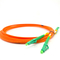 LC/cordón de remiendo multi a dos caras de la fibra óptica del modo del PVC LSZH G657A de APC LC/APC 2.0m m 3.0m m