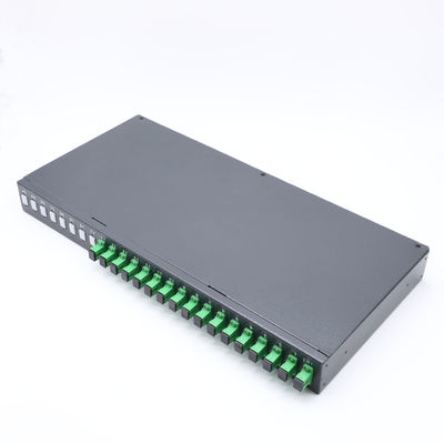1X16 tipo divisor del soporte de estante del Sc APC del Plc de la fibra óptica