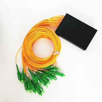Divisor amarillo negro del Plc de la caja 1x8 del ABS del Sc APC el 1m
